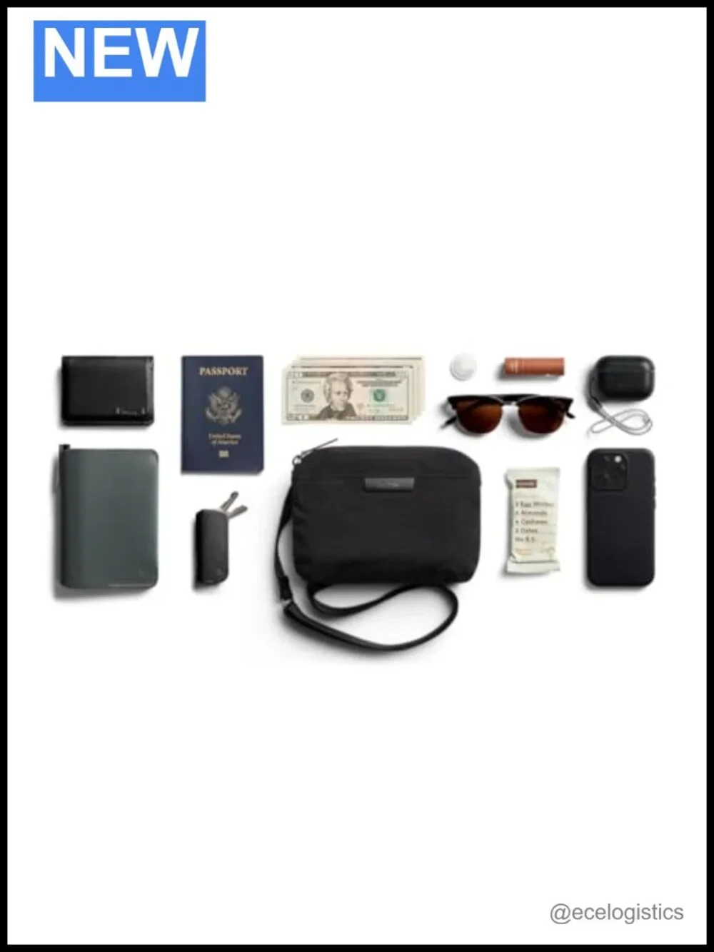 Bellroy Tokyo Side Bag Slim Crossbody Sling Recycled Fabric